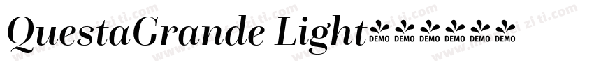 QuestaGrande Light字体转换